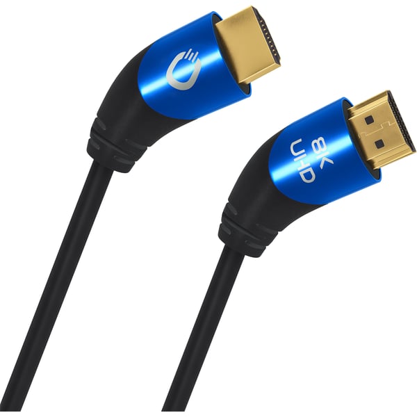 Miniatyrbild 1 av 3: OEHLBACH D1C42533 HDMI-kabel 3 m HDMI Typ A (standard) Svart, Blå