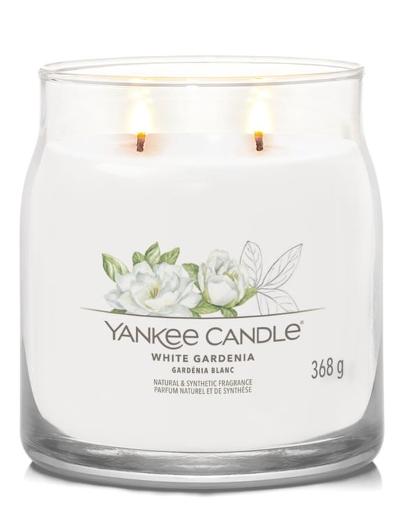 Pikkukuva 3 / 3: Yankee Candle White Gardenia vahakynttilä Sylinteri Valkoinen 1 kpl