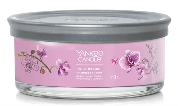 Yankee Candle Wild Orchid vokslys Cylinder Orkide Lilla 1 stk