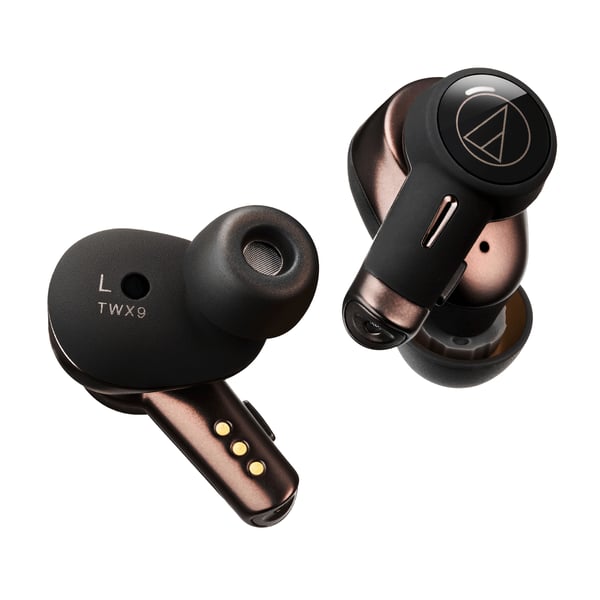Audio-Technica ATH-TWX9 hovedtelefoner/headset True Wireless Stereo (TWS) I ørerne Musik Bluetooth Brun