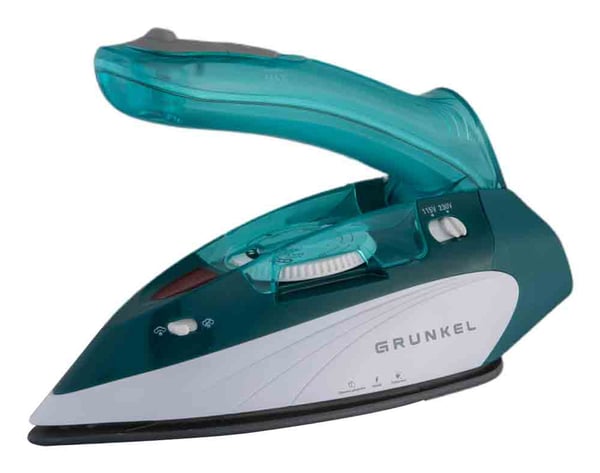 Grunkel PLV-900 strygejern Tør & dampstrygejern Non-stick bundplade 900 W Hvid, Blå