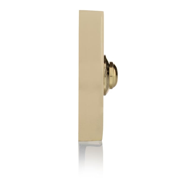 Miniatyrbild 3 av 4: Byron DBW-21027 dörrklocksknapp mässing, Guld Kabel