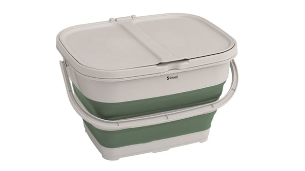 Miniatyrbillede 1 af 5: Outwell 651096 skraldespand 30 L Rektangulær Plast, Termoplastisk elastomer (TPE) Grøn