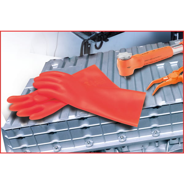 KS Tools 117.0007 skyddshandske Isolerade handskar Röd Latex