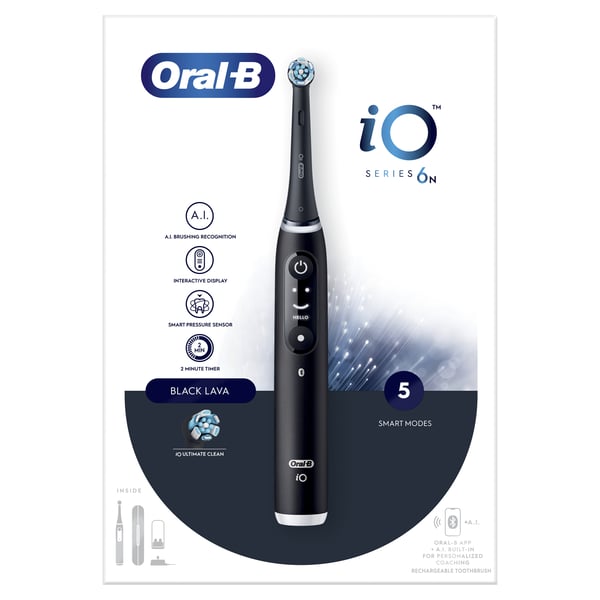 Miniatyrbillede 9 af 14: Oral-B iO6N Voksen Sort