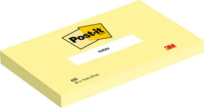 Post-It 655-CY selvklæbende huskeseddel Rektandel Gul 100 ark
