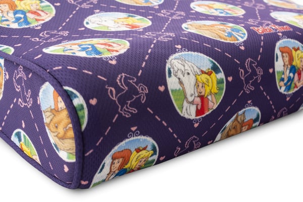 Technaxx Bibi & Tina Ergonomic Sleeping Pillow For Children Rektangulär 24 x 40 cm Memory-skum Multifärg