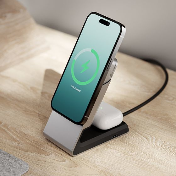 Miniatyrbillede 6 af 7: ALOGIC MSCDD oplader til mobil enhed Headset, Smartphone Sort USB Trådløs opladning Hurtig opladning Indendørs