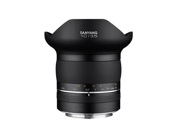 Samyang XP 10mm F3.5 MILC Bred linse Sort