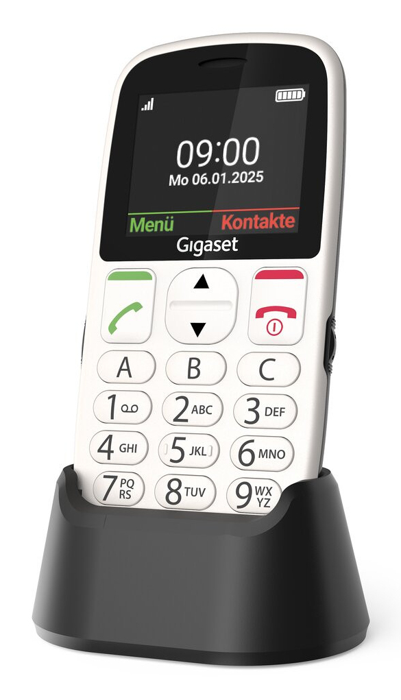 Miniatyrbild 9 av 9: Gigaset GL395 5,59 cm (2.2") 90 g Vit Seniortelefon