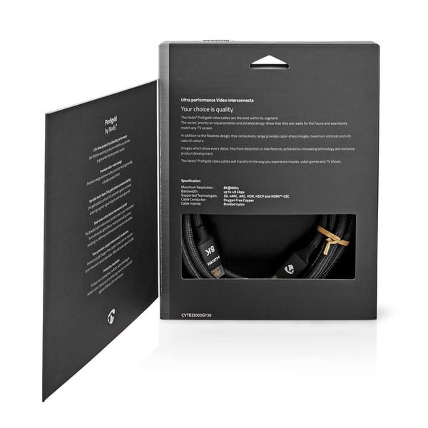 Miniatyrbillede 3 af 9: Nedis CVTB35000GY30 HDMI-kabel 3 m HDMI Type A (Standard) Grå