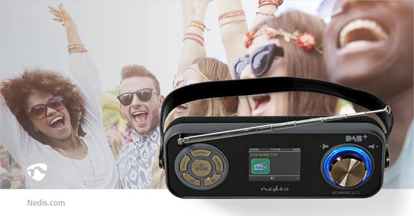 Miniatyrbillede 16 af 19: Nedis RDDB5200BK radio Bærbar Digital Sort