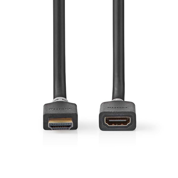 Miniatyrbillede 3 af 3: Nedis CVBW35090AT20 HDMI-kabel 2 m HDMI Type A (Standard) 3 x HDMI Type A (Standard) Anthracit