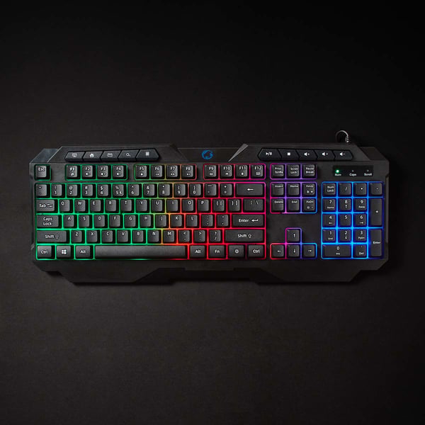 Nedis GKBD110BKUS tastatur Spil USB QWERTY US International Sort