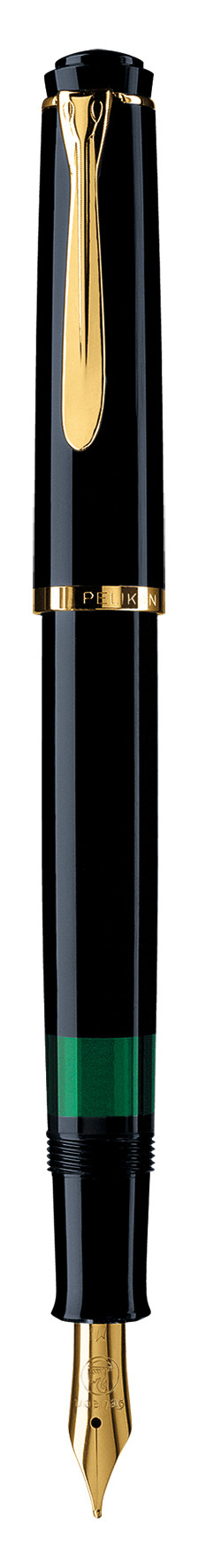Pelikan M200 reservoarpennor Inbyggt påfyllningssystem Svart, Guld 1 styck