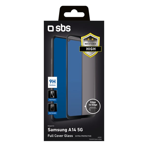 SBS Full Cover Kirkas näytönsuoja Samsung 1 kpl