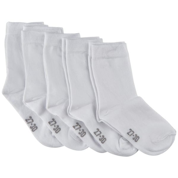 MINYMO 5077-100-23/26 sok Unisex Crew sokker Hvid 5 Par