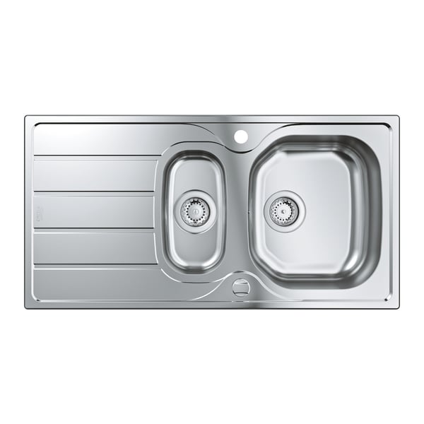 GROHE K200 60-S Top-monteret vask Rektangulær Rustfrit stål