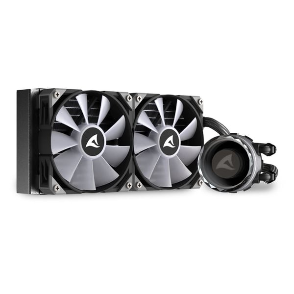 Miniatyrbild 13 av 14: Sharkoon S80 RGB Datorväska, Processor Allt-i-ett vätskekylare 12 cm Svart 1 styck