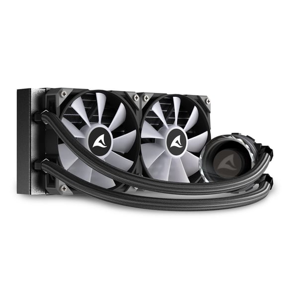 Miniatyrbild 6 av 14: Sharkoon S80 RGB Datorväska, Processor Allt-i-ett vätskekylare 12 cm Svart 1 styck