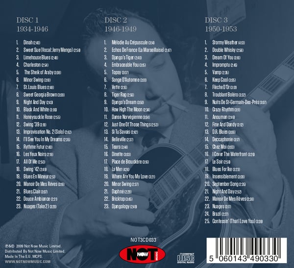 Not Now Music The Anthology - Django Reinhardt CD Jazz