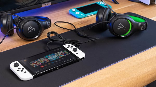Miniatyrbillede 9 af 20: The G-Lab Yttrium Headset Ledningsført Spil Sort