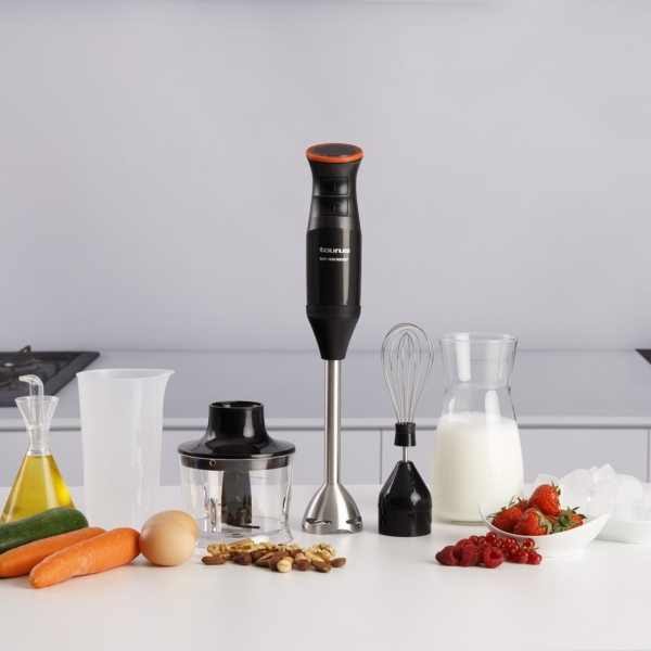 Taurus Bapi 1200 Rocket Plus 0,5 L Nedsænkning blender 1200 W Sort, Hvid