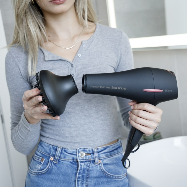 Miniatyrbillede 6 af 6: Taurus Fashion 2300 Pro hårtørrer 2200 W Sort