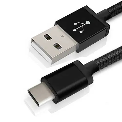Tecno 24.217 USB-kabel 1 m USB C USB A Sort
