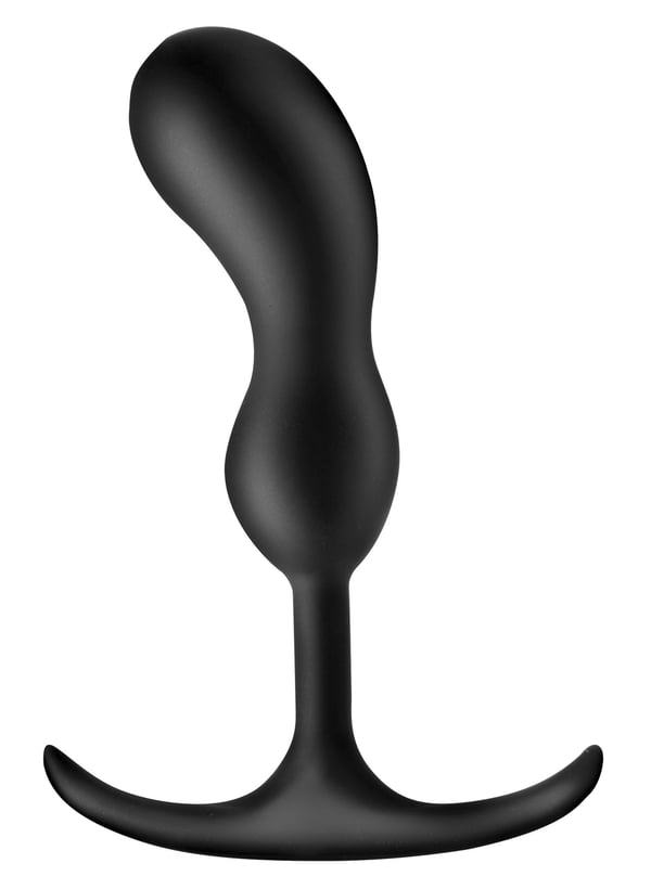 Miniatyrbild 1 av 4: Heavy Hitters Premium Silicone Weighted Anal Plug Prostatamassör Svart Metall, Kisel 1 styck