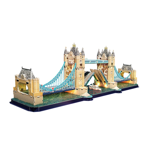 Miniatyrbild 1 av 3: CubicFun Tower Bridge 3D-pussel 222 styck Byggnader