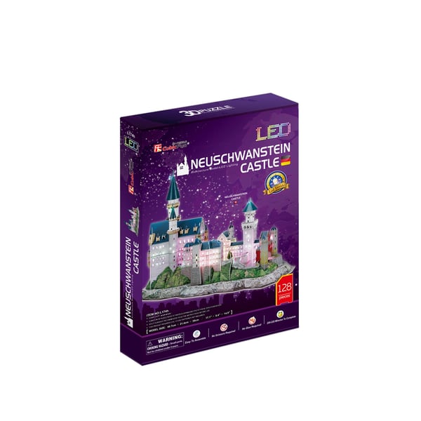 Miniatyrbillede 2 af 4: CubicFun Neuschwanstein Castle 3D puslespil 128 stk Bygninger