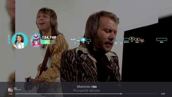 Ravenscourt Let's Sing ABBA + 2 Mics Standard Spansk Nintendo Switch