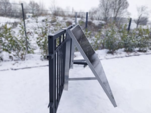Miniatyrbild 1 av 10: Technaxx BALCONY POWER tillbehör till monteringsbeslag för solpanel Fäste för solstolpe