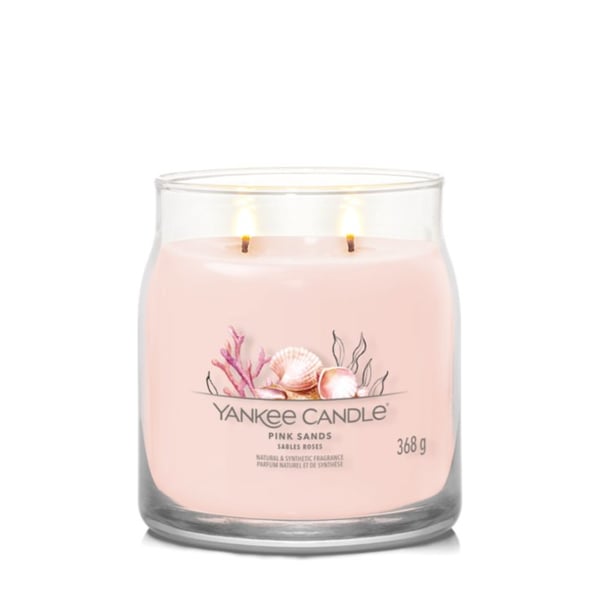 Miniatyrbillede 3 af 3: Yankee Candle Pink Sands vokslys Rund Lyserød 1 stk
