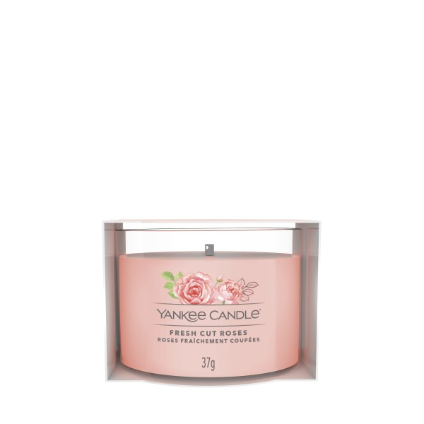 Yankee Candle Fresh Cut Roses vokslys Rund Rose Lyserød 1 stk