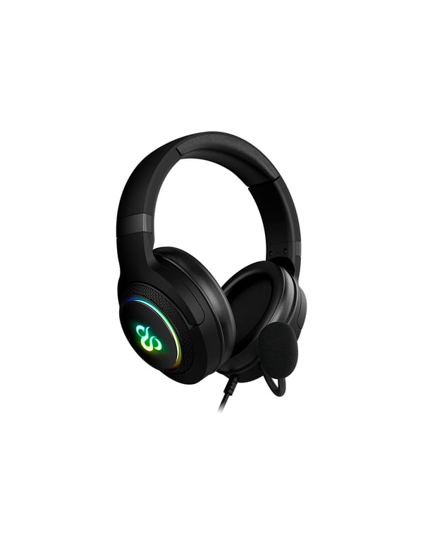 Pikkukuva 2 / 7: Newskill Gaming Sobek Kuulokkeet Langallinen Pääpanta Pelaaminen USB A-tyyppi Musta