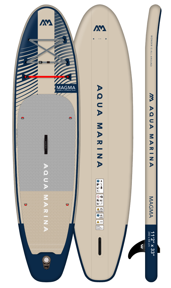 Aqua Marina Magma 1 person(er) Beige, Lys grå EVA (ethylenvinylacetat), Polyvinylchlorid (PVC) Oppustelig kajak
