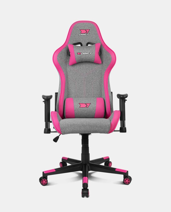 DRIFT DR90 PRO PC gamingstol Polstret sæde Grå, Lyserød