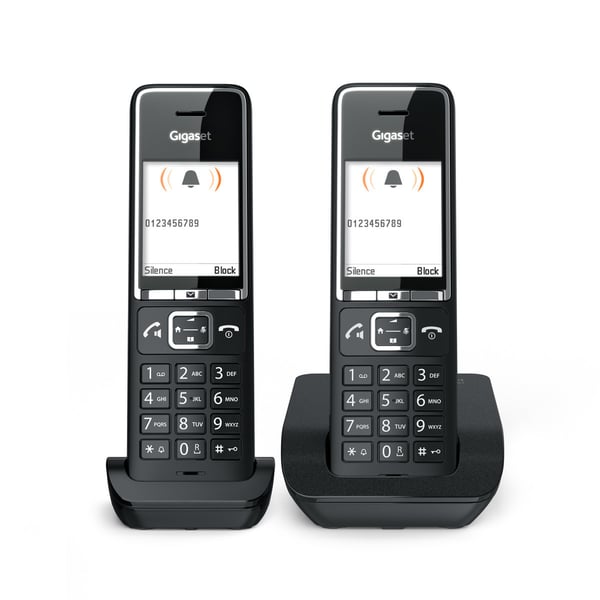 Miniatyrbillede 8 af 18: Gigaset COMFORT 550 duo Analog telefon Nummervisning Sort