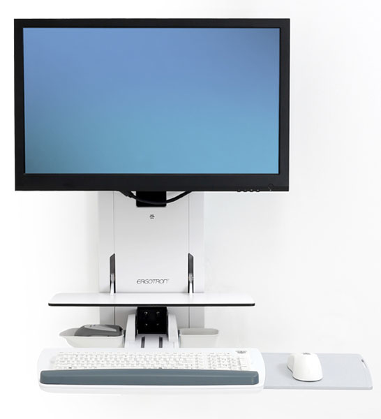 Ergotron 61-080-062 skærmbeslag og -stativer 61 cm (24") Væg Hvid