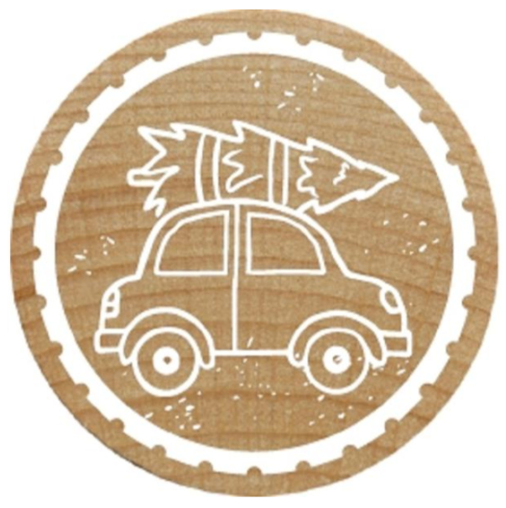 Woodies W21001 firma frimærke Tekst-/datostempel Træ