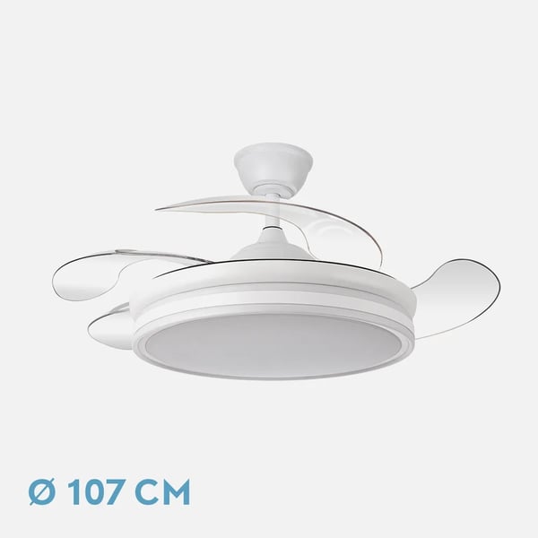 Fabrilamp 142591401 ventilator Hvid