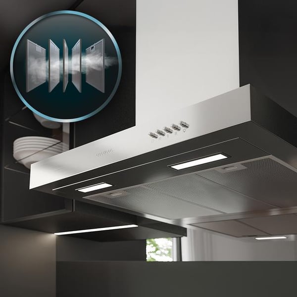 Cecotec Bolero Flux TM 906500 Inox A Vægmonteret Rustfrit stål 650 m³/t