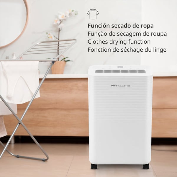 Ufesa Wellness Dry 1000 2 L 47 dB 250 W Hvid