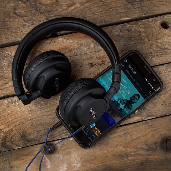 Miniatyrbild 4 av 6: Veho Z-4 Headset Kabel Huvudband Samtal/musik Svart