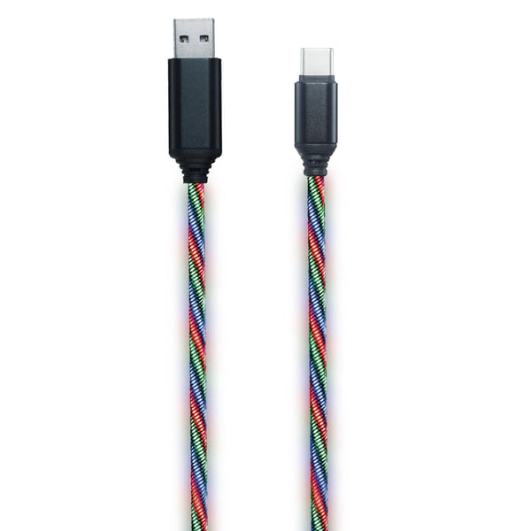 2GO 797146 USB-kablar 1 m USB B USB C Multifärg