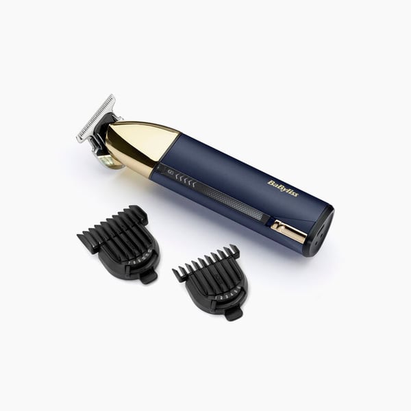 Miniatyrbild 2 av 6: BaByliss T992E skäggtrimmer Batteri 1,2 cm Våt och torr Svart, Blå, Guld
