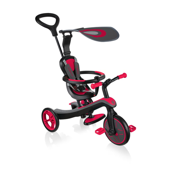 Miniatyrbillede 1 af 8: Globber Explorer Trike 4in1 Børn Kickbike scooter Rød