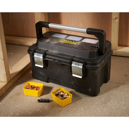 Miniatyrbillede 5 af 8: Stanley FMST1-75792 værktøjskasse og kasse Aluminium, Plast Sort, Metallic, Gul